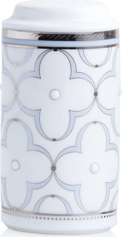 10646044 Noritake Набор солонка и перечница Noritake "Трефолио,платиновый кант" 10,4см Фарфор, Керамика 