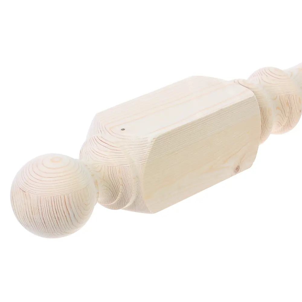 Столб лестничный сращенный хвоя сорт АВ Симметрия 90х90х1200 мм Santreyd STLM-2030402 - Вид №1