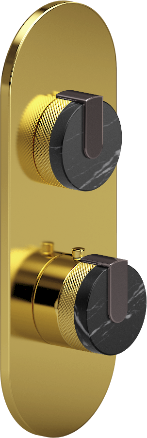 E-8026-R2MBE0-L1OX-AU-T Планка M-Series с 2 ручками - Внешняя часть GRAFF MOD+