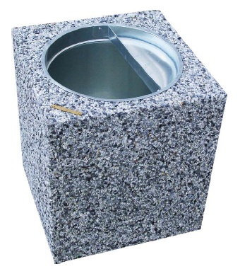11701 КВАДРО, урна из бетона LAB.Space  - Вид №2