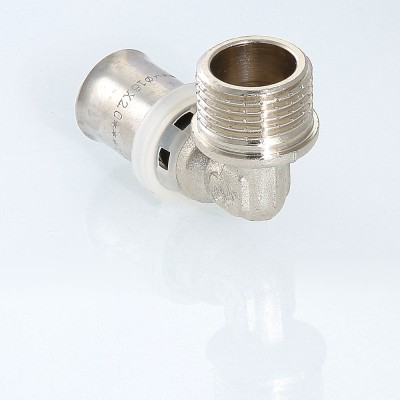 VTm.253.N.001604 Пресс-фитинг – угольник с переходом на наружную резьбу Valtec 16 мм х 1/2"  - Вид №5