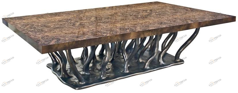 KARPA Низкий прямоугольный журнальный столик Allana sun-id-1469432