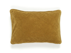 Бархатная прямоугольная однотонная подушка