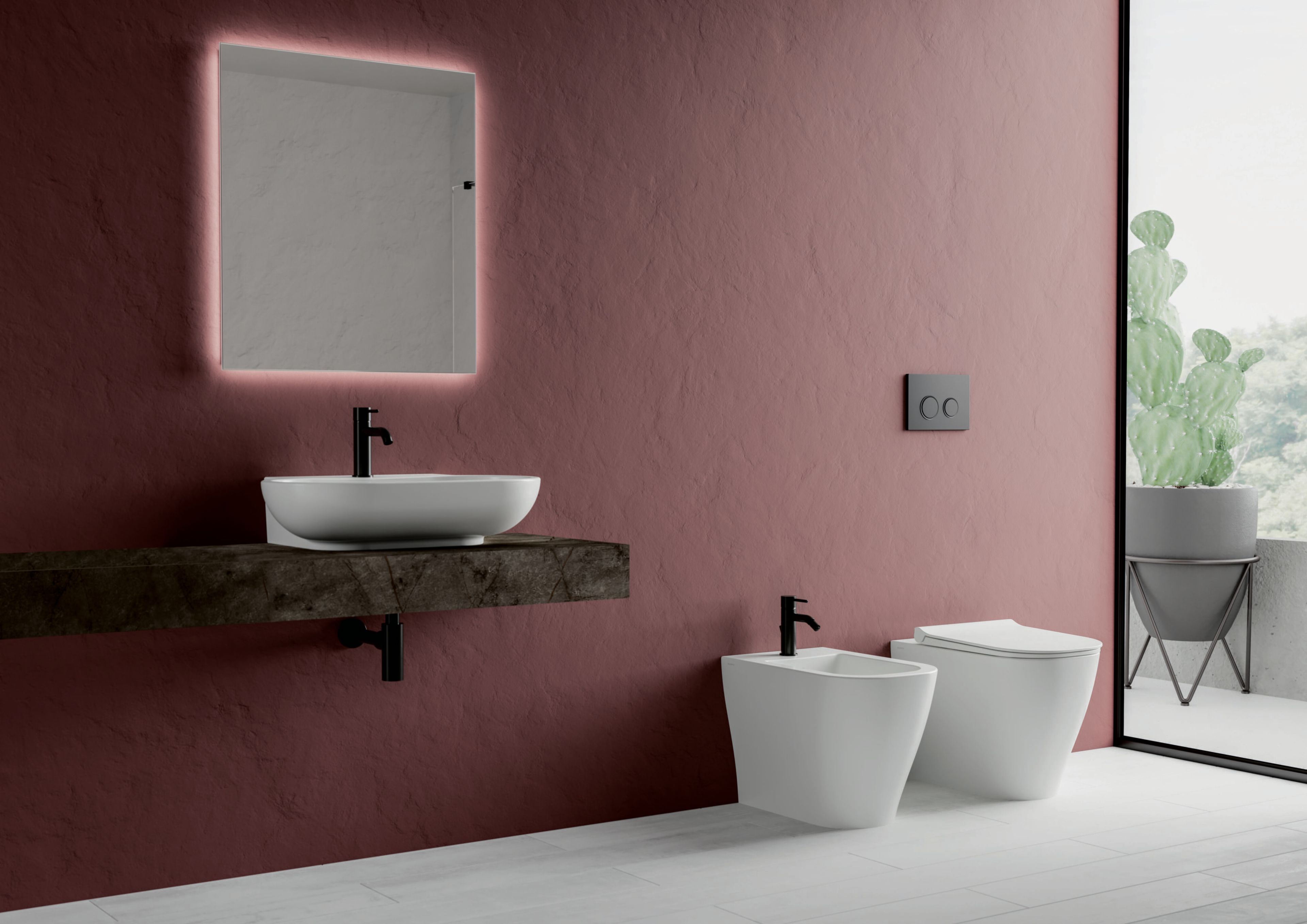 Керамический туалет без пола Ceramica Dolomite мирт ARCH-00140577 - Вид №4