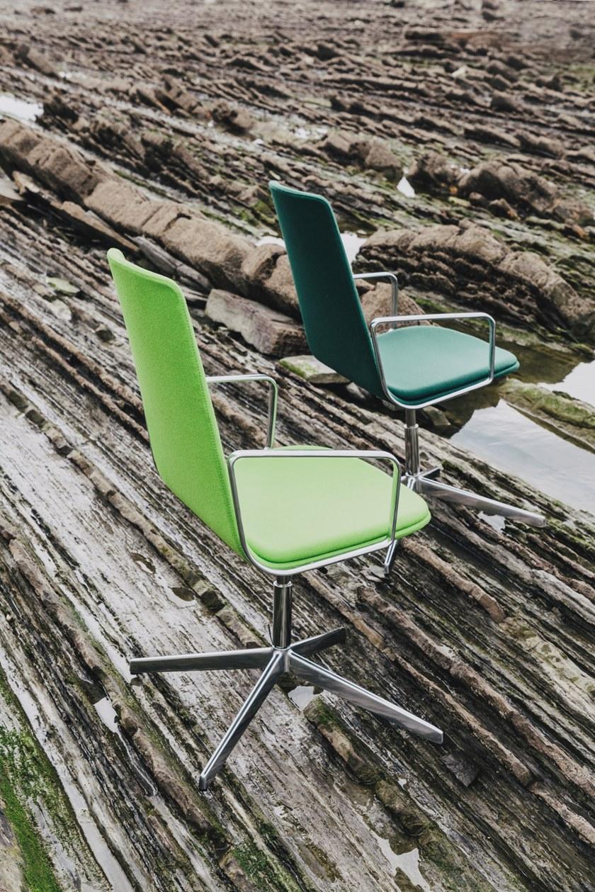 ENEA Офисный стул из ткани с 4 спицами и подлокотниками Lottus conference sun-id-1362390 - Вид №2