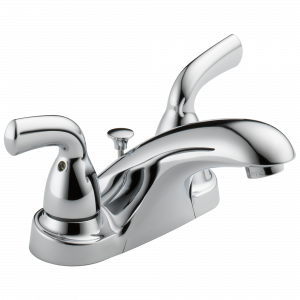 B2510LF-PPU Смеситель для ванной комнаты с двумя ручками Delta Faucet Foundations Хром