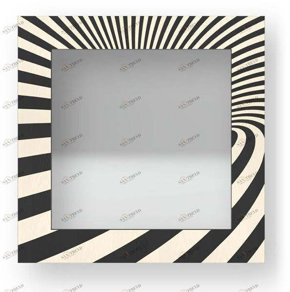 LIGNIS® Квадратное настенное зеркало в раме Dolcevita abstract 12.001