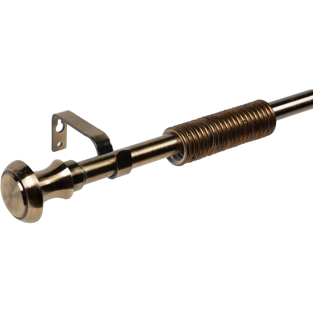 Карниз однорядный раздвижной Inspire Руч 160-300 см цвет золотой антик 81976808 STLM-2013246 