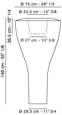 VGnewtrend Торшер для улицы из полиэтилена Tippy 7521430.93  - Вид №1