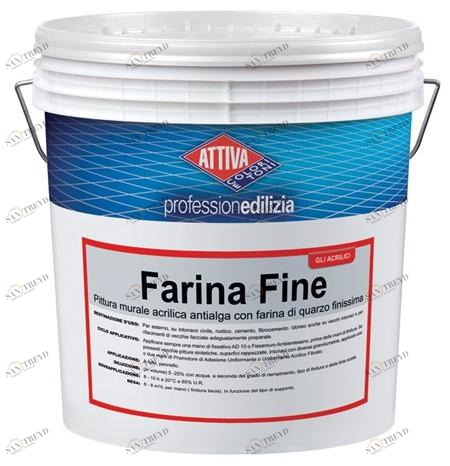 ATTIVA Акриловая краска для стен против водорослей с очень мелкой кварцевой мукой Smalti e pitture sun-id-1447819