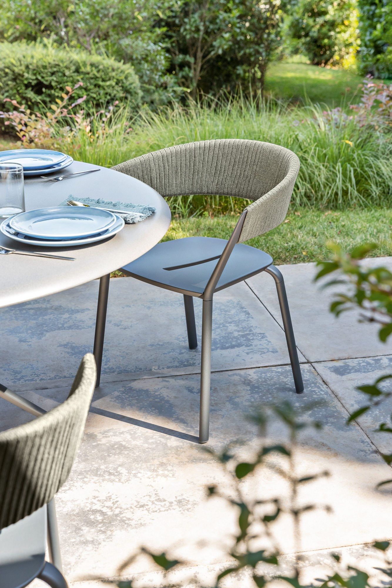 Алюминиевый и тканевый садовый стул с подлокотниками FAST Ria ARCH-00095179 - Вид №7