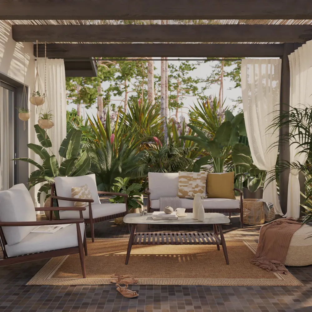 Кофейный стол NATERIAL Retro в стиле модерн с кожаными деталями 86545452 STLM-1089332 - Вид №9