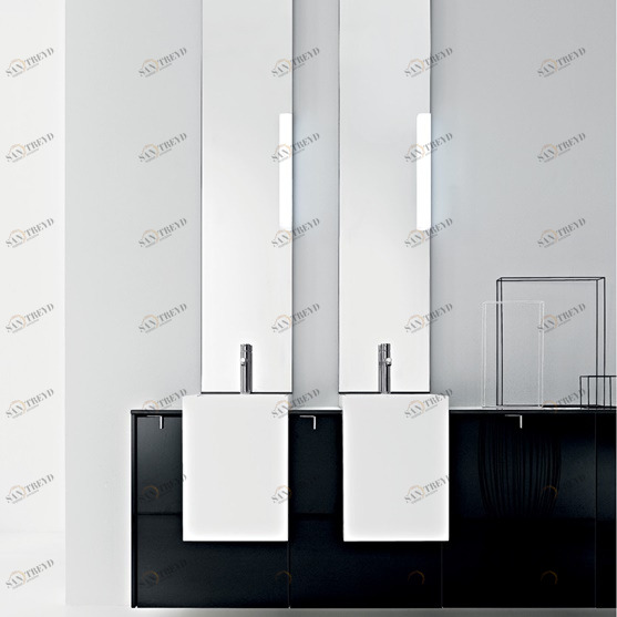 Комбинация ванной комнаты PV04 в отделке Prop 49  Mineralmarmo/ L22 Nero MILLDUE PIVOT PIVOT04