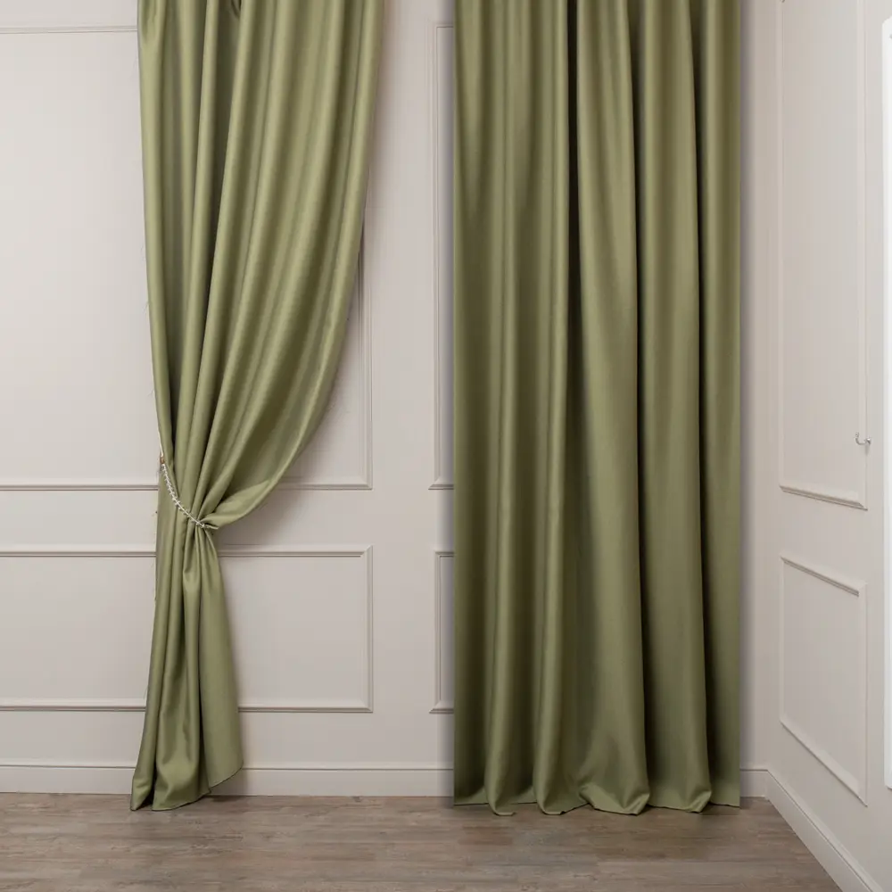 ЛТ ткань 1 п/м лен cosimo салатовый 300 см TEX REPUBLIC STLM-2067250 - Вид №2