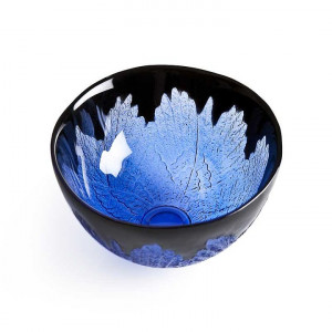 56053 Чаша "Райские крылья", чёрная/пурпурная, 240 мм. Maleras