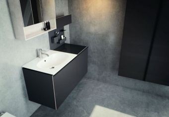 500642018 Подвесная раковина настенная прямоугольная Keramag  белая  - Вид №1