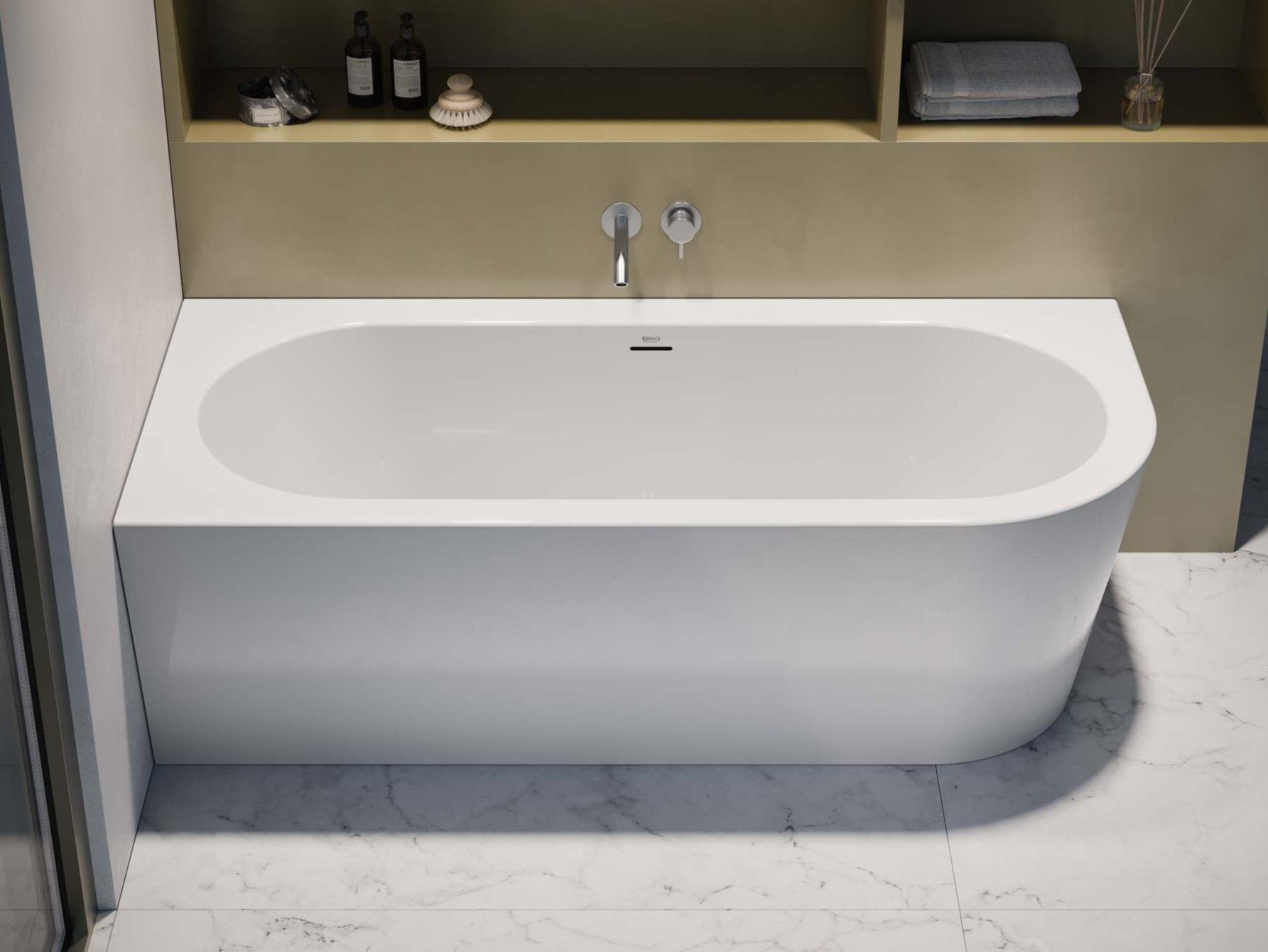 Акриловая овальная угловая ванна Jacuzzi® гостиная ARCH-00094883 - Вид №5