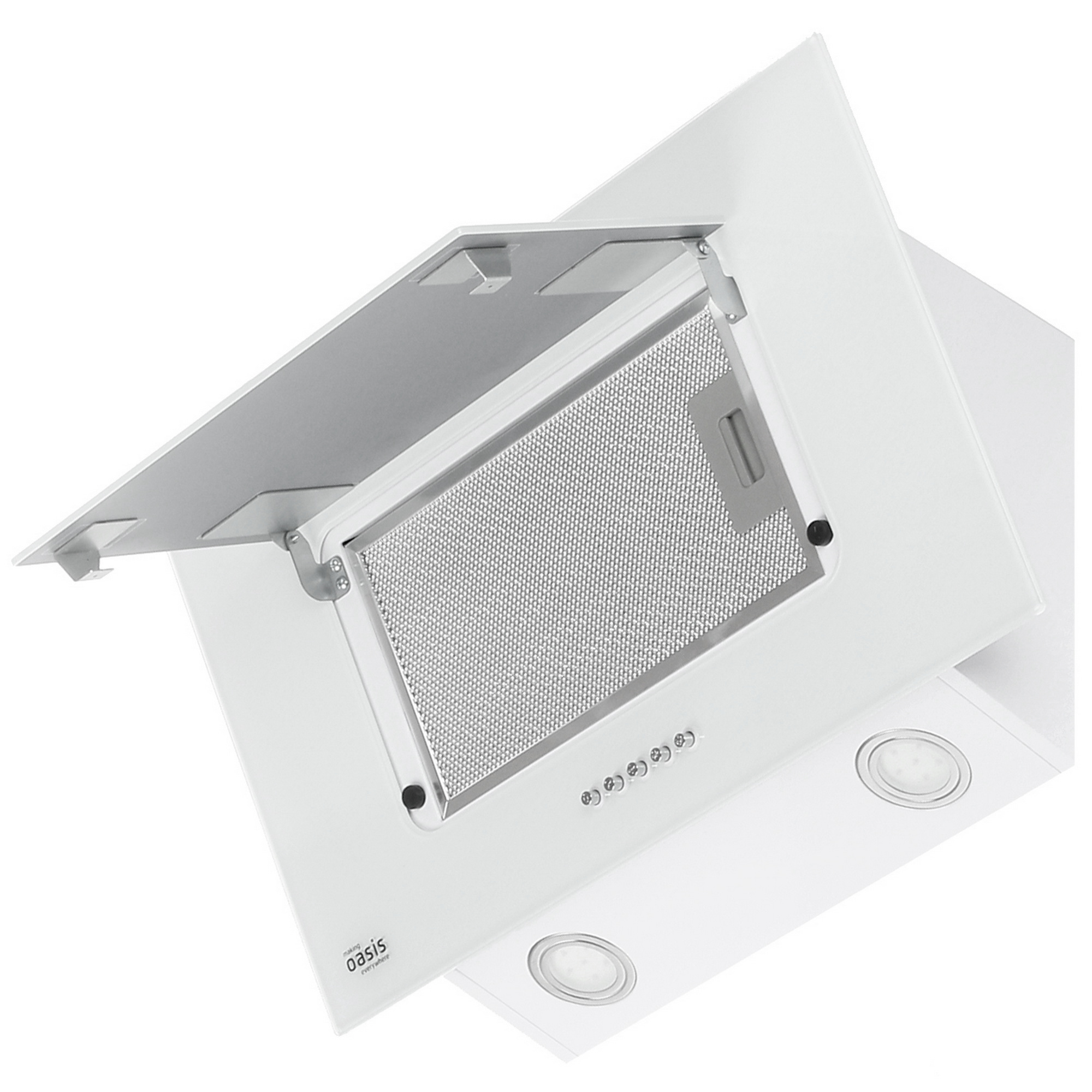 8166201 Вытяжка наклонная Oasis ND-60W белый/белый STDN-0072406 - Вид №2