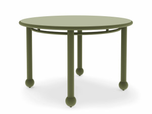 Алюминиевый круглый садовый стол