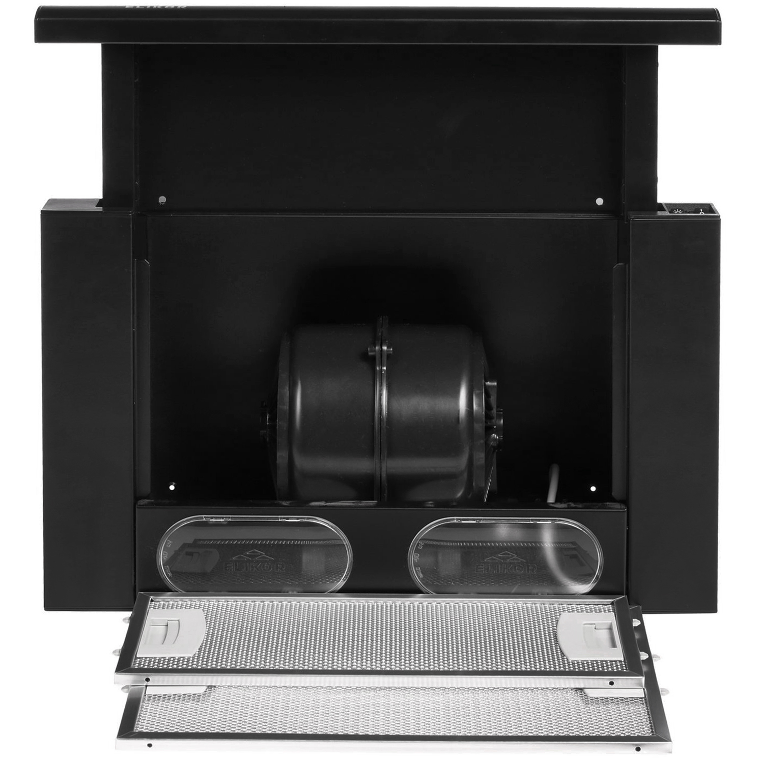 1024841 Вытяжка телескопическая ELIKOR Интегра 45П-400-В2Л черный/черный STDN-0066629 - Вид №6