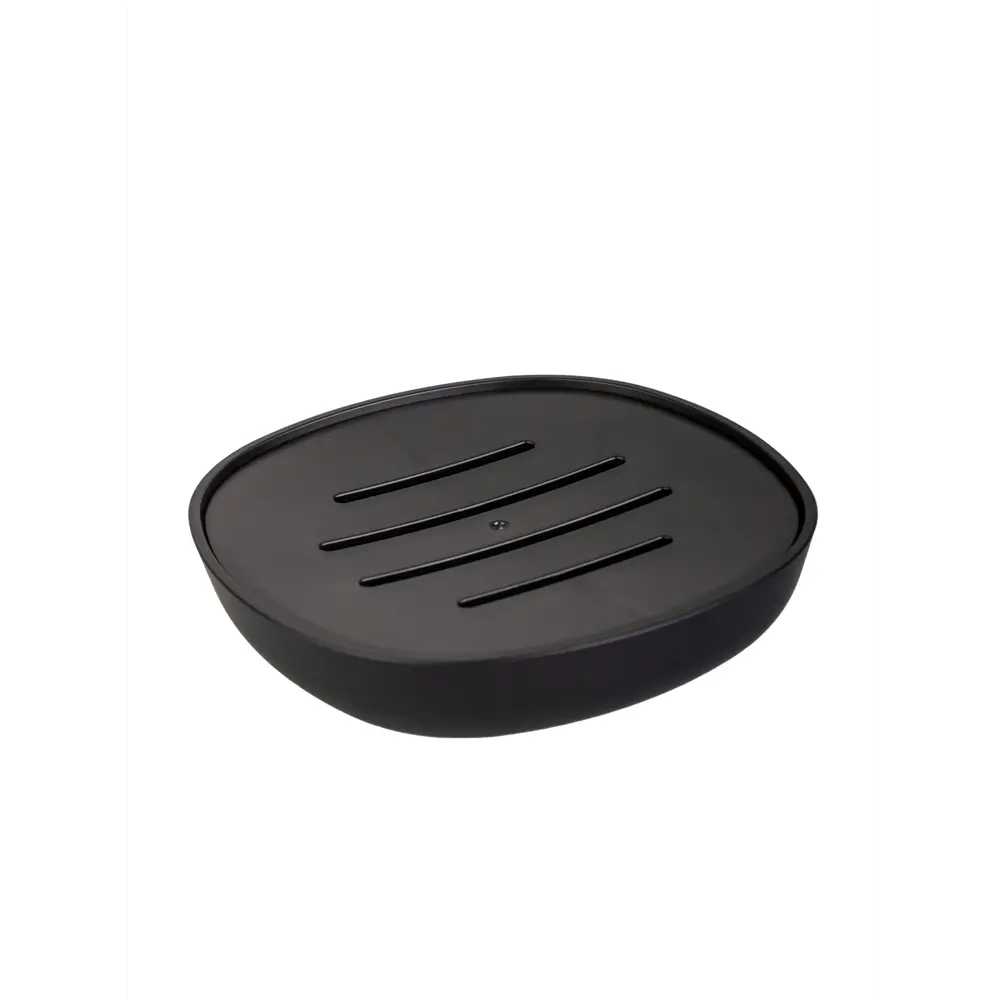 Мыльница Аквалиния Mystery пластик цвет черный STLM-2212583