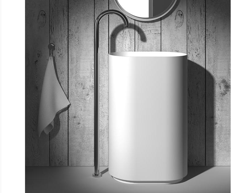 Sa0512 Накладная раковина на столешницу  овальная Blu Bathworks® Halo - Вид №3