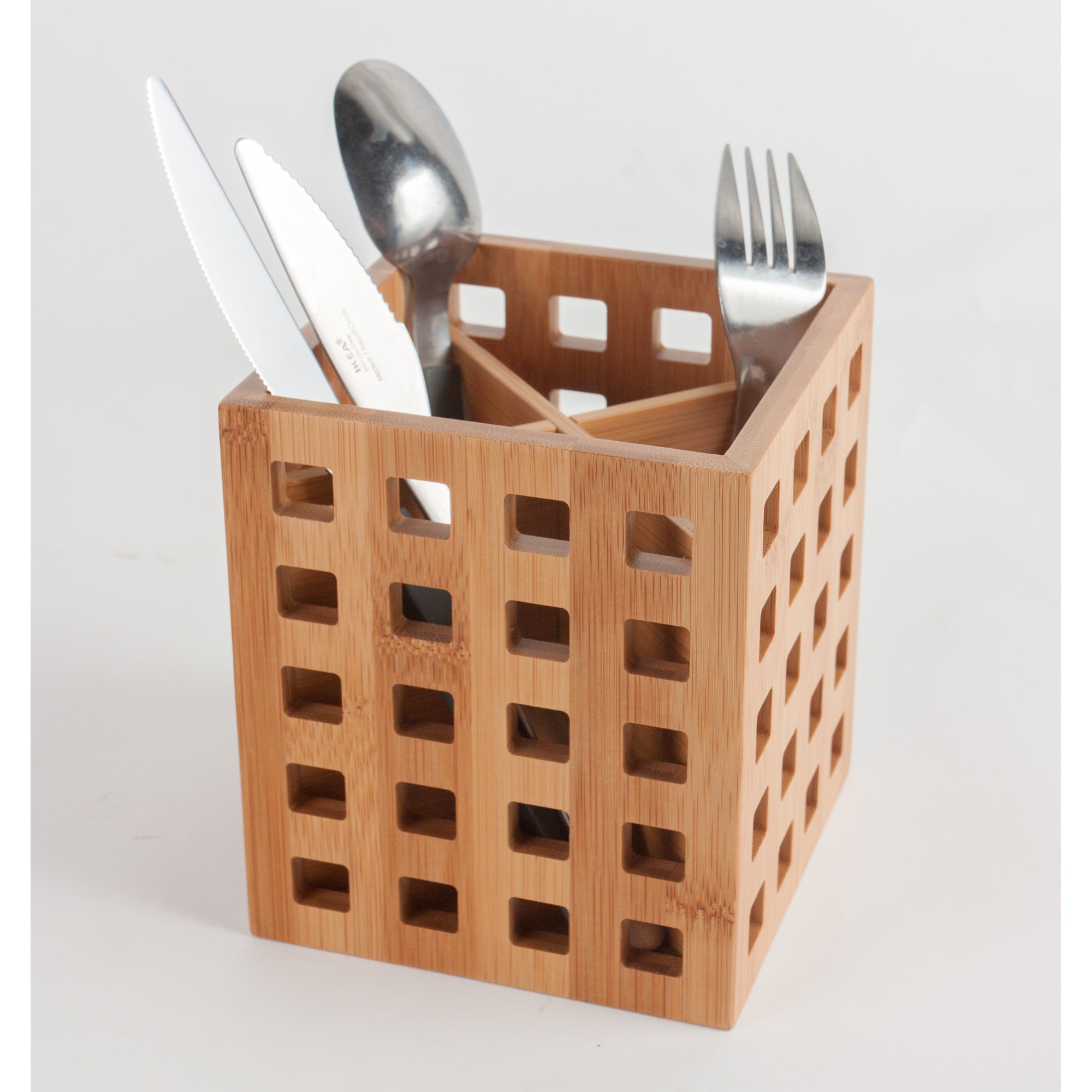 18581421 Подставка под столовые приборы BAO, 12х12х14 см, бамбук Santreyd  - Вид №2