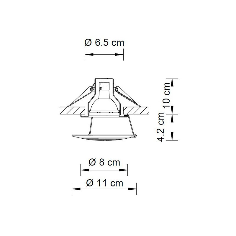 Swarovski A.8992 NR 030 030 Ice Bordeaux встраиваемый потолочный 61143 - Вид №1