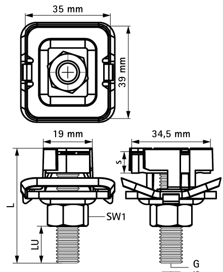652785206 BIS RapidStrut® Болты быстрого монтажа G2 (BUP1000) монтаж в профиле Strut walraven  - Вид №1