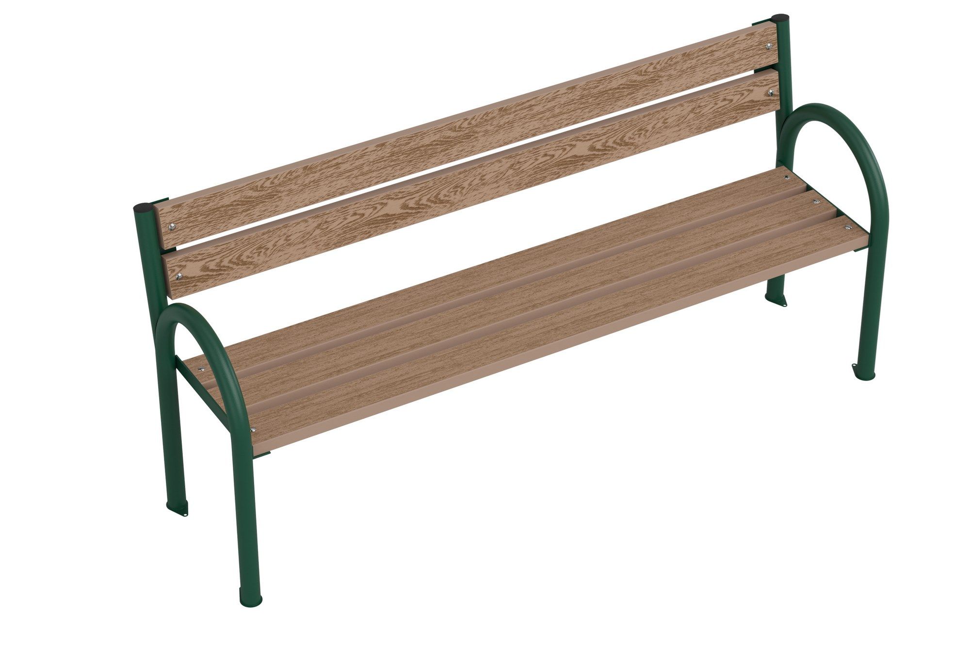 Скамья WPC со спинкой Lazzari Parco ARCH-00041762 - Вид №2