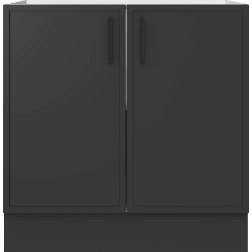 Кухонный шкаф напольный Неро 80x82.5x58 см МДФ цвет графит 86584987 STLM-2108026 DELINIA - Вид №3