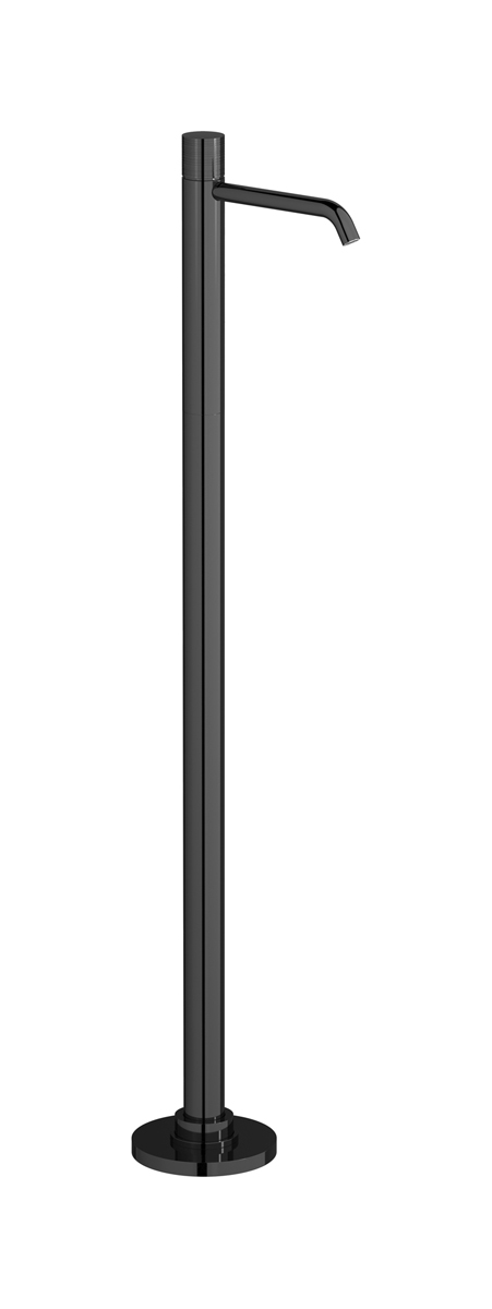 Высокий смеситель для напольной раковины в комплекте с донным клапаном. WE ARE IB vn210cc Black Chrome Vinile