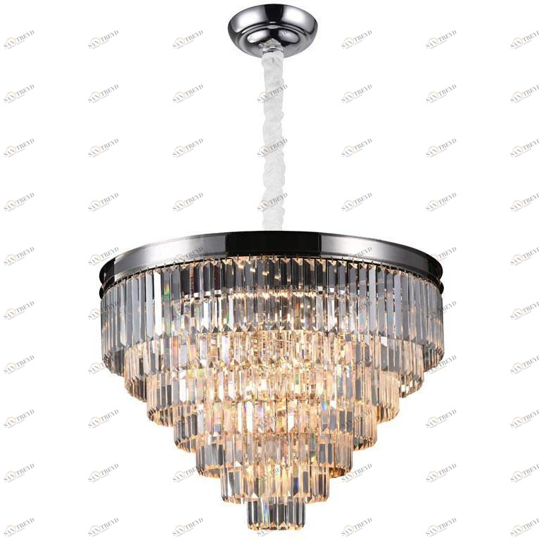 Подвесная люстра Newport 31118/S nickel NEWPORT ДИЗАЙНЕРСКИЕ 136609 Черный;прозрачный;коричневый 