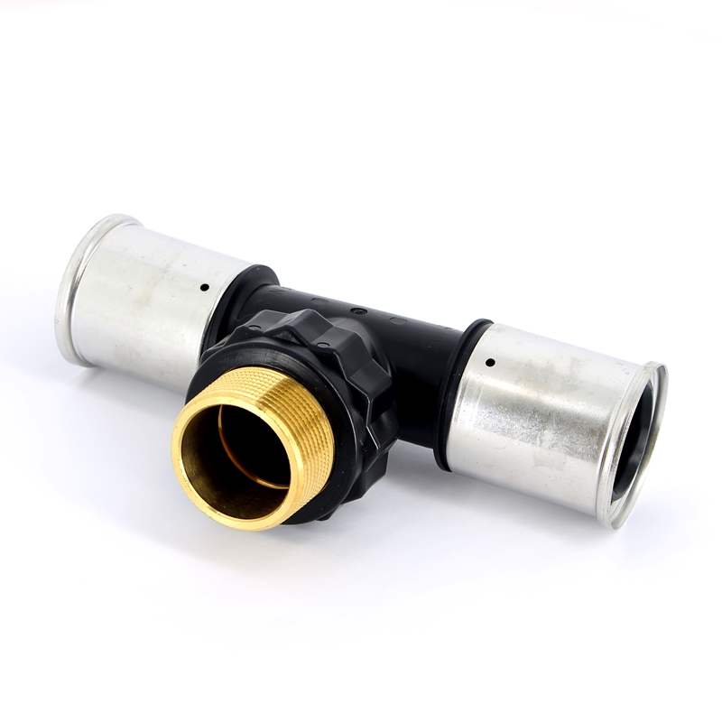 Тройник пресс-Н1/2" PVDF HENCO 50х1"1/2х50 14PK500850 - Вид №1