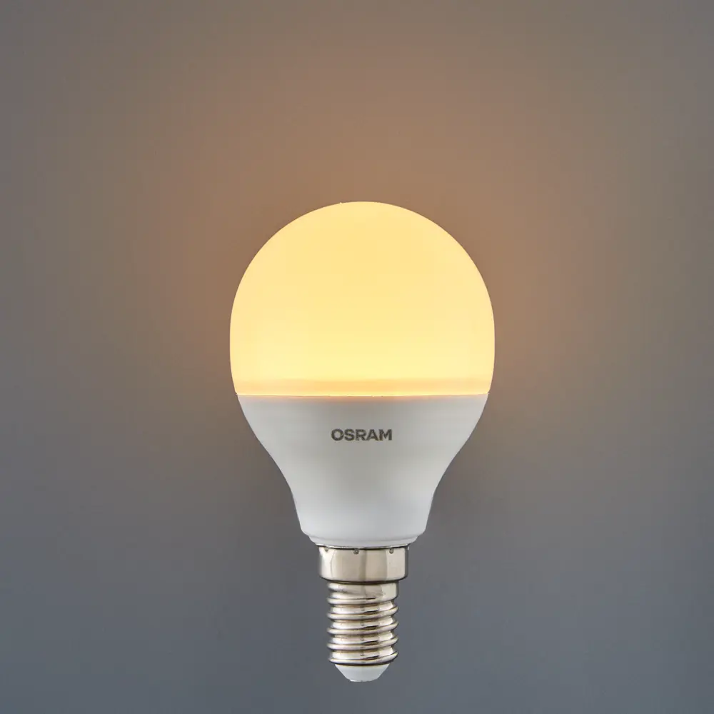 Лампа светодиодная Osram Antibacterial E14 220-240 В 5.5 Вт шар малый 470 лм теплый белый свет 82807764 STLM-2075989  - Вид №2