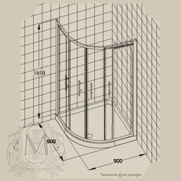 20384 Душевой уголок Migliore Aurelia - Вид №3