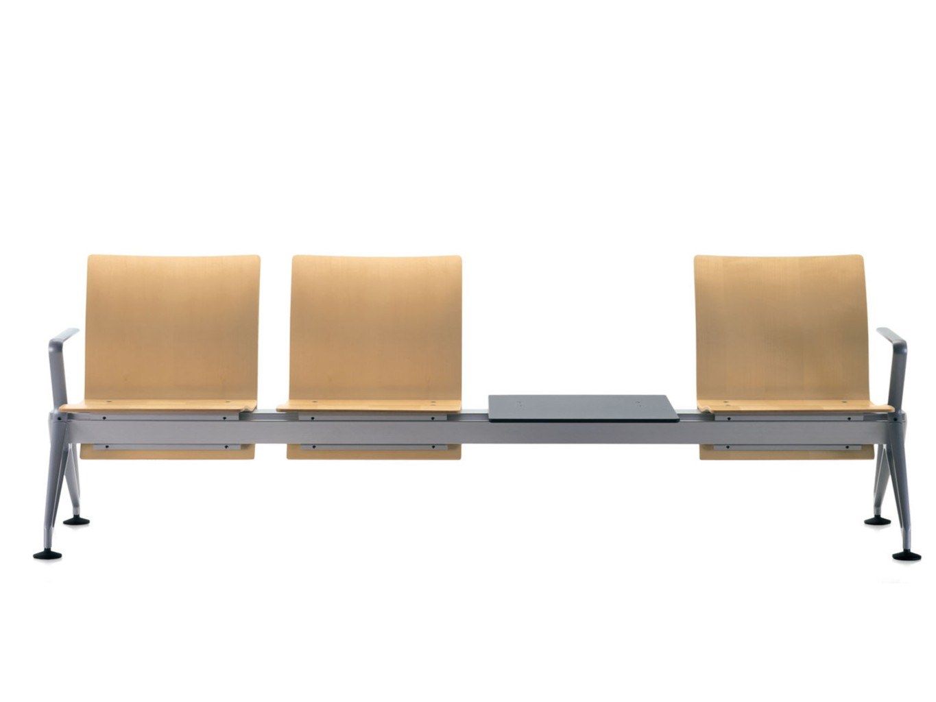 Сиденье на перекладине из фанеры с подлокотниками VITRA AIRLINE ARCH-00049226