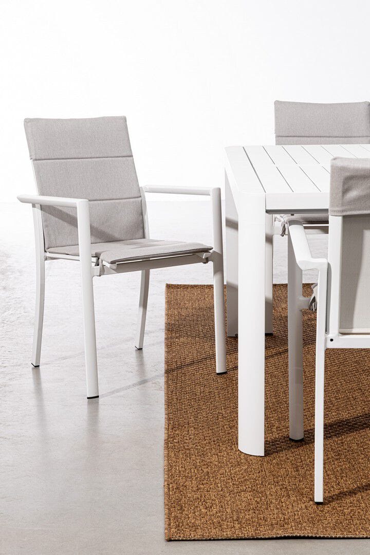 Алюминиевый штабелируемый садовый стул с подлокотниками BIZZOTTO Konnor ARCH-00101358 - Вид №20