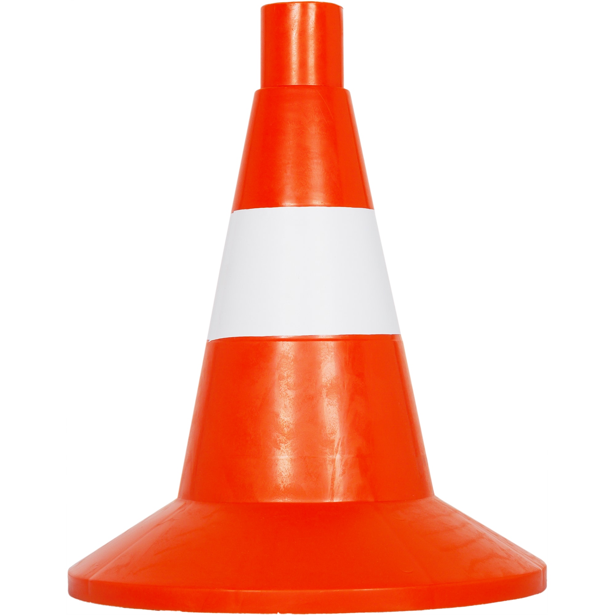 12516901 Конус жёсткий малый, цвет оранжевый/белый Santreyd 