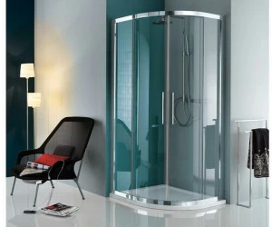 Samo Полукруглая душевая кабина с четырехстворчатой ​​раздвижной дверью Eccelsa