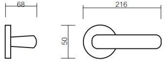 Pasini Ручка из латуни на розетке  8311  - Вид №1