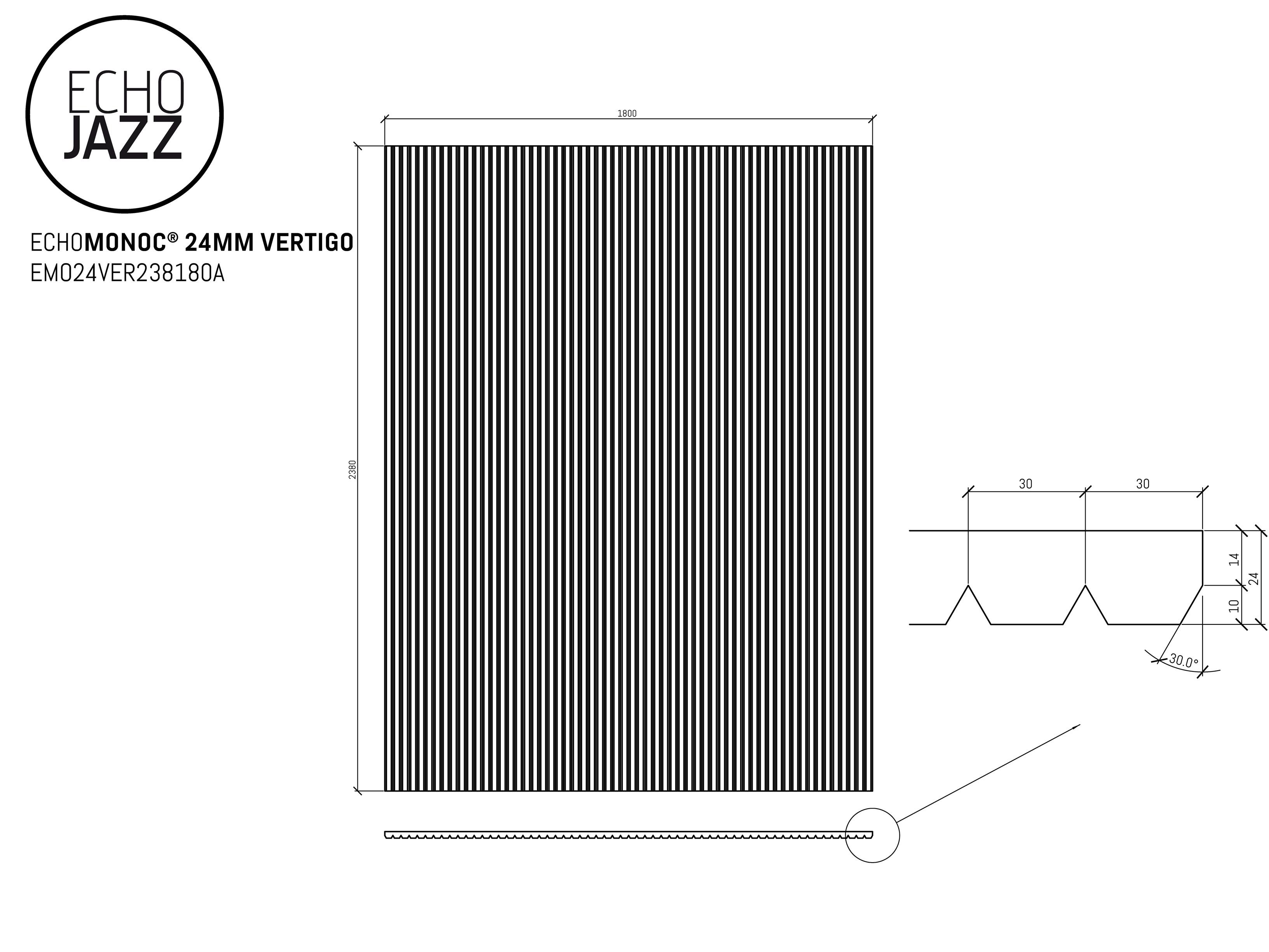 ПЭТ акустическая панель ECHOJAZZ ECHOMONOC® ARCH-00076162 - Вид №16