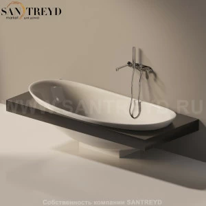 Flaminia IO e SI Ванна встроенная 193 см серая IOeSI84.7047