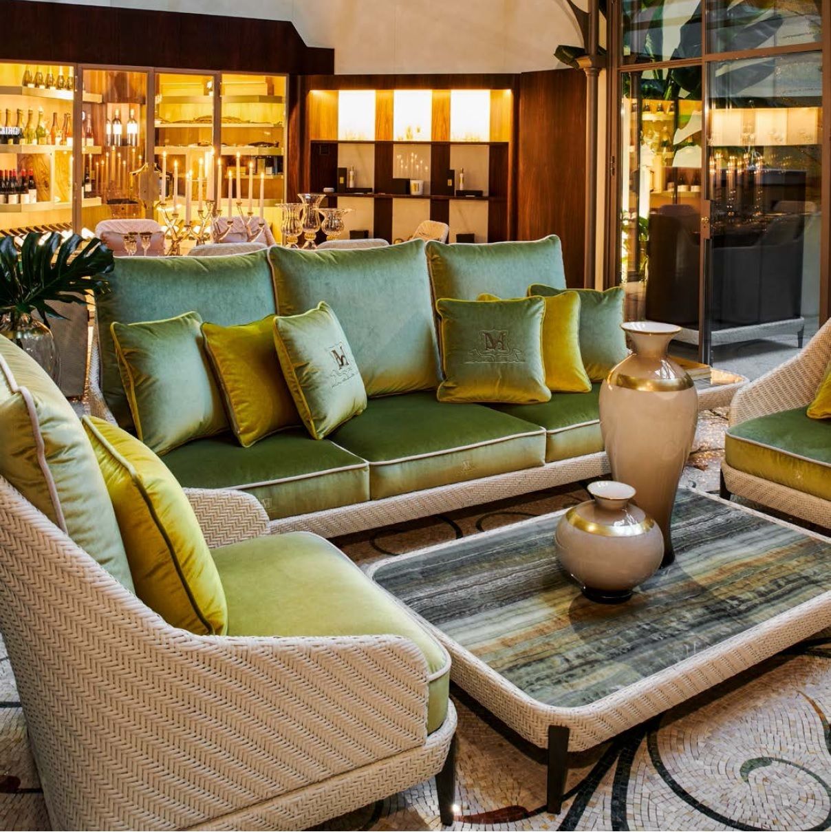 Низкий садовый столик из смолы Samuele Mazza Outdoor Аралия ARCH-00053830 - Вид №1