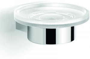 A211(13) Gedy G-Canarie, настенная стеклянная мыльница, цвет хром