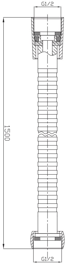 JEE-O Шланг из нержавеющей стали для душа Accesories 001-0050 / 001-0051 - Вид №1