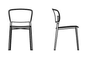 Штабелируемый стул из полипропилена с открытой спинкой Desalto ARCH-00023142 - Вид №10