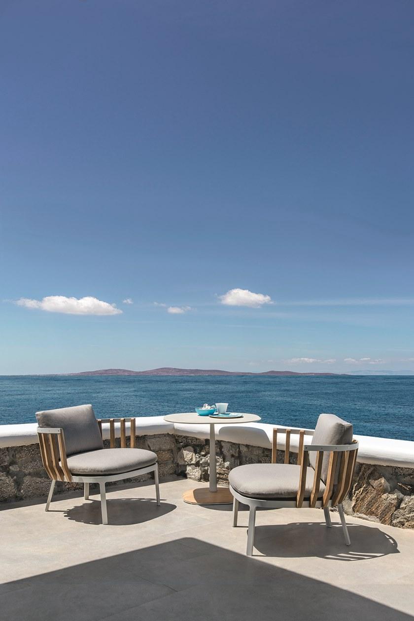 Ethimo Садовое кресло из тика с подлокотниками Swing sun-id-1457266 - Вид №1