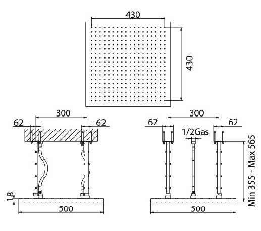 387384 Верхний душ Bandini Seta Santreyd - Вид №1