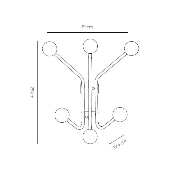 Окрашенная металлическая вешалка для одежды Maze Билл ARCH-00012855 - Вид №8